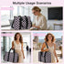 15.6 inch Laptop Tote Bag for Women Work Canvas Shoulder Bags Computer Messenger Purse Teacher Handbag Office Briefcase