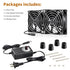 80mm 25mm 110V 120V 240V Wathai x Computer Fan with AC Plug, Dual Ball Big Airflow Variable Speed Controller AC