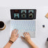 Universal Slim Portable Keyboard, Wireless Bluetooth Backlit Keyboard, Rechargeable with Touchpad, Compatible with