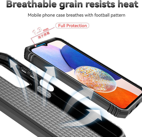 Shop Samsung Galaxy A15 5G Case - Military Grade, 16ft Drop Tested, with Screen Protectors & Magnetic Kickstand, Black.