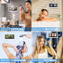 Shower Phone Case Holder Waterproof Upgraded Phone Shower Holder Wall Mount Bathroom TV Shower Gadget Shower Accessory Phone Mount iPhone Shower TV (White)