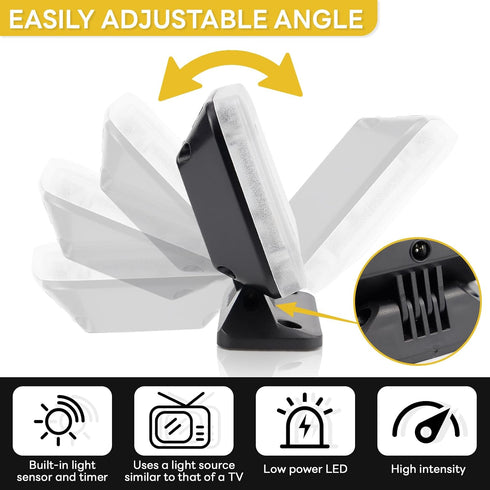 UPIQNG LED Fake TV Light Anti-Thief TV Simulator Burglar Deterrent Fake Television Home Security Light Crime Prevention