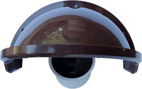 Universal Sunshade Rainshade Camera Cover Shield for Outdoor Nest/Nest IQ Camera in Coffee
