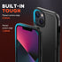 NTG iPhone 14 & 13 Case, Military Grade Anti-Drop Protection, Hard Slim Phone Case, Black, 2 Layer Structure