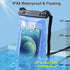 Large Capacity Waterproof Phone Pouch for iPhone 15 14 13 12 11 Pro Max X XR 8 Plus Samsung Up to 6.9'', IPX8 Dry Bag