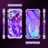 Rancase for Galaxy A15 5G Case,Three Layer Heavy Duty Shockproof Protective Case with 2 Tempered Glass Screen Protector for Samsung Galaxy A15 5G 6.5 inch,Butterfly