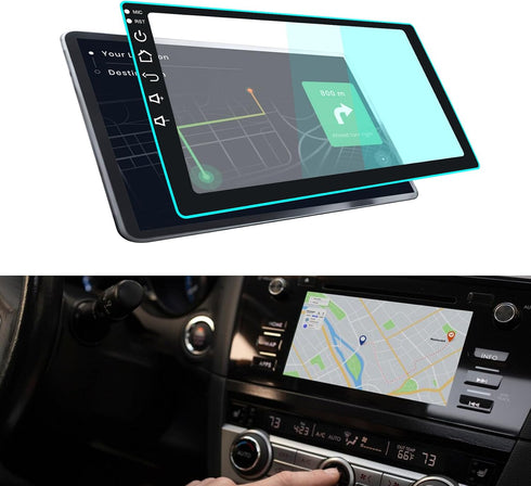 Lecctso Car Navigation Screen Protector, Car Screen Tempered Glass Protector, Car Touchscreen Protector,