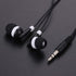 50 Pack Bulk Earbuds for Classroom, Basic Headphones for School Kids, 3.5 MM Earbuds, Individually Bagged (Black)