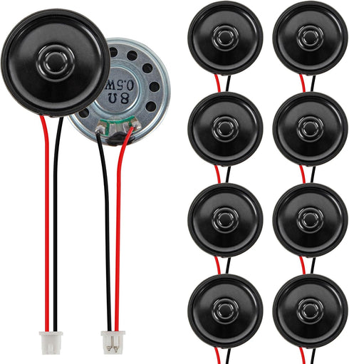 DWEII 10PCS 8 Ohm 8R 0.5W 30mm Ultra-Thin Horn Mini DIY Speaker Speaker