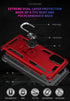 Military Grade Drop Impact Case for Samsung Galaxy A71 5G, Heavy Duty Shockproof Armor with 360° Rotating Ring (Silver)