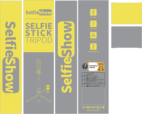 Selfie Stick Tripod, All in One Extendable & Portable Selfie Stick with Wireless Remote Compatible with iPhone 14 13 12