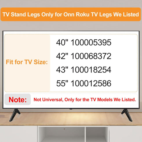 Yaotieci 100005395 100068372 100018254 100012586 Base Stand Compatible with Onn Roku TV, Only for Onn Roku TV Models