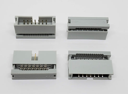 Pc Accessories 10-Pack 2X7 14P Dual Rows 2.54mm Shrouded IDC Male Header, Easy Crimp Connectors
