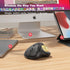 Nulea M501 Wireless Trackball Mouse, Ergonomic Rechargeable, Smooth Tracking, 3 Device Connection for PC, Laptop, Mac