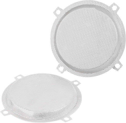 Chrome Batwing Fairings 5.25" Mesh Speaker Grills Cover for Harley Touring Electra Glide, Street Glide, Ultra Limited
