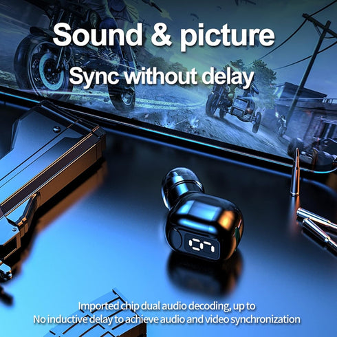 Single Invisible Bluetooth Earbuds, Smallest Tiny Hidden Headphones for Work, Mini Spy Microphone Wireless Hidden