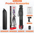 65” Phone Tripod for iPhone, Cellphone Tripod with Remote Shutter & Holder for Live Streaming