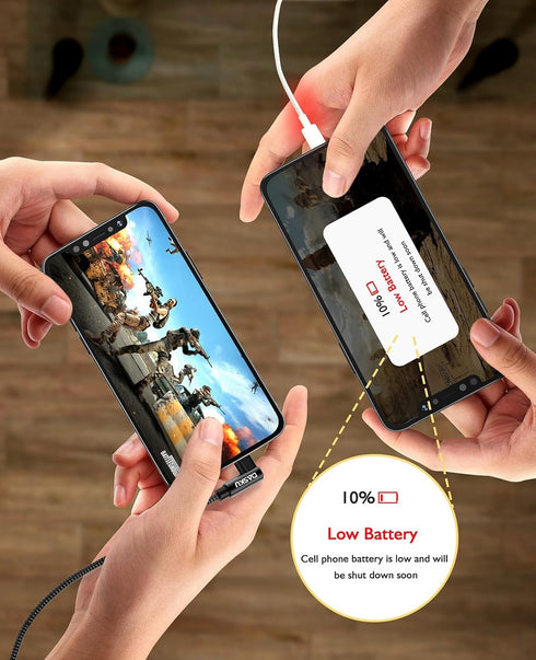 USB C to Lightning Cable for iPhone, 2Pack 6FT Right Angle 90 Degree Charging Cable for iPhone 14/13/12/11/XS/XR