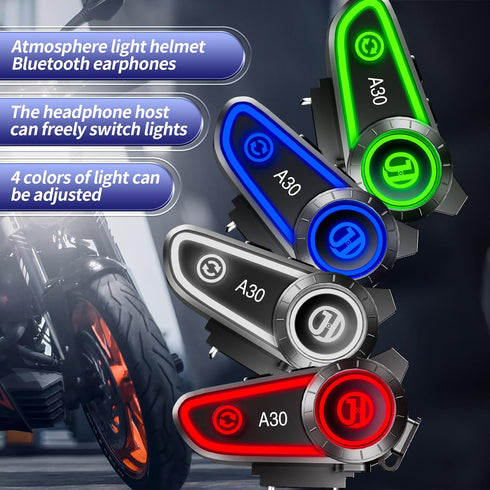 Motorcycle Helmet Speakers, Bluetooth Headset with Automatic Answer, 120 Hours Playing Time, High Sound Quality