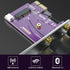 PCIE X1 to M.2/NGFF (A+E Key) WiFi Bluetooth Wireless Module Adapter Card with Dual-Band 2.4&5G, 2X 5dBi Antenna