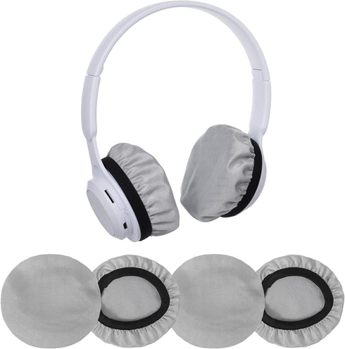 Bremorou Headphone Covers for Ears 2 Pairs Washable Stretchable Headset Earpad Cloth Cover
