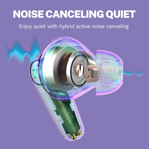 26+ JLab Go Pods ANC True Wireless Bluetooth Earbuds & Charging Case, Hybrid Active Noise canceling + Be Aware for Safe