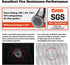 Amerbro 1/2" 4 1/2" x5FT) ID Heat Shielded Fire Thermo Armor Fire Sleeve Silicone Coated Fiberglass Heat Protection