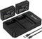 A Artman Artman LP-E10 Battery 2-Pack 1600mAh and Rapid Dual LP E10 Battery Charger