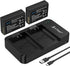 A Artman Artman LP-E10 Battery 2-Pack 1600mAh and Rapid Dual LP E10 Battery Charger