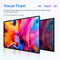 Ximaoy 72 inchPortable 16:9 Projector Screen Movie Projector Screen HD Indoor Outdoor Double Sided Rear Projection