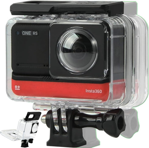 Waterproof Housing Case for Insta360 ONE RS 360 Underwater Diving Shell, 60M Protective Shell