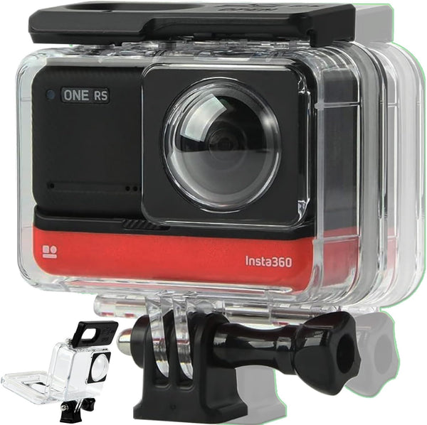 Waterproof Housing Case for Insta360 ONE RS 360 Underwater Diving Shell, 60M Protective Shell