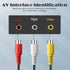Spofit 3RCA 10Pack 6ft 3-Male 3-Male Cable Audio Video Composite to DVD Cable for TV, VCR, DVD