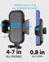 Quyee 4-7 Inch Upgraded Phone Holder for Your Car, Rear View Mirror Phone Holder - Aluminum Alloy Mount Multi-Angle