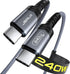 JSAUX 240W USB-C Charge Cable 10FT, USB C to USB C Fast Charger Cable for MacBook Pro Air, iPad Pro Air, Dell, iPhone