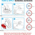 PKYAA 8 Pack Sticky Adhesive Compatible with Socket Base, Double-Sided Replacement Tape for Collapsible Grip & Stand