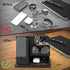 Gifts for Men Desk Organizer, Wooden Phone Docking Station for Key Wallet Holder, Watch Organizer for Birthday Gifts