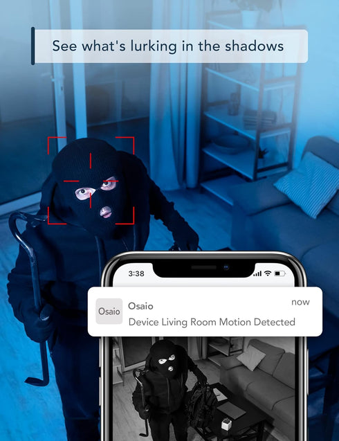 GNCC Indoor Camera for Home Security with Night Vision, Motion Detection, and 2-Way Audio