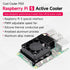 Yahboom Cooler for Raspberry Pi 5 with PWM Cooling Fan, Aluminum Heatsink, Insulation Silicone Thermal Pad