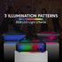 Tyler MP3 Wireless Bluetooth Speaker RGB Lighting Long Range Rechargeable Boombox USB AUX Inputs Fm Radio Sound & Bass