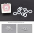 SING F LTD 500PCS Silicone O-Rings Compatible with Cherry MX Switch Keyboards Mechanical Keyboard Key Silencers Keyboard Sound Dampeners Transparent 1.5mm