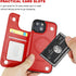 OT ONETOP 15 6.1 Inch ONETOP Compatible with Magsafe for iPhone Wallet Case with Card Holder, PU Leather Kickstand RFID