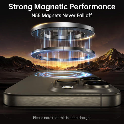 SYNCWIRE Fits MagSafe Car Mount, All-Metal Magnetic Phone Holder for Car, 360° Rotation Magnetic Car Mount