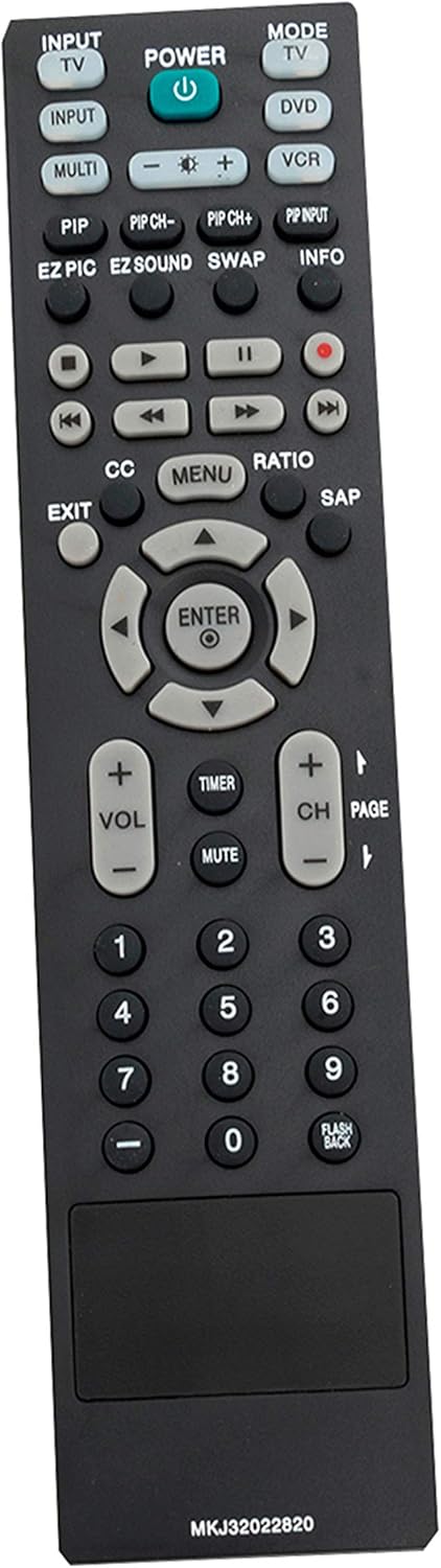 MKJ32022820 Replace Remote Compatible with LG TV Models 37LG500H, 42Lb50C, 42LC50C, 32LG505H, 42PG60C, and More