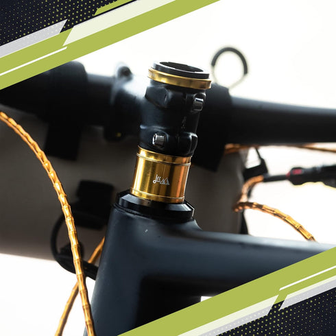 JRC Components Enkei Top Cap Bike Stem Mount, Lightweight CNC 6061-T6 Aluminium, Compatible with Wahoo Elemnt