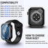 Goton Waterproof Case for Apple Watch 40mm SE (2nd Gen) Series 6 5 4, Tempered Glass Hard PC Bumper Face Cover