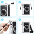 Fintie Clear Protective Case for Fujifilm Instax Mini EVO Camera, Hard PVC Cover with Removable Shoulder Strap