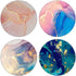 4 Pack Phone Grip, Cell Phone Holder for Smartphone, Finger Expanding Kickstand - Pink Purple Rose Gold Marble