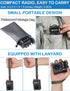 ZHIWHIS Portable Shortwave Radio with Bluetooth, Retro Analog Tuner, Weather AM FM, Rechargeable MP3 Player, Sleep Timer