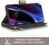 Asuwish Grey Wallet Cover for Motorola Edge+ Plus 2022/Edge X30/30 Pro, with Tempered Glass Screen Protector